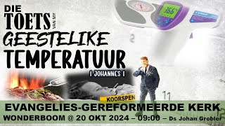 Die toets van my geestelike temperatuur  Ds Johan Grobler [upl. by Tibold620]