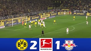 Borussia Dortmund vs RB Leipzig 21  2024 Bundesliga  Match Highlights [upl. by Spring512]