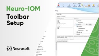 Toolbar Setup  NeuroIOM software [upl. by Busiek698]