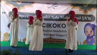 Tarian Islami quotDemi sang Nabiquot SDN CIKOKO 03 memperingati MAULID NABI SAW kelas 4B [upl. by Bremer106]