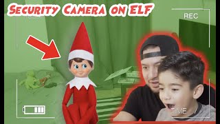 Security cameras catch Elf on a Shelf moving [upl. by Aihsekel]