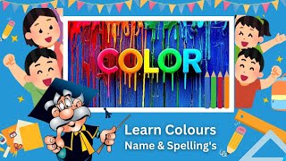 Learn colors  Best learning video for kids  Learn colors names and spelling kidsvideo [upl. by Wager]