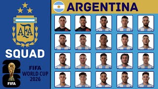 ARGENTINA Squad FIFA World Cup 2026 Qualifiers  September 2024  FootWorld [upl. by Am]