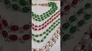 Steps beads necklace for order WhatsApp 9900469202 [upl. by Barbee]