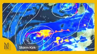 Met Office issues Hurricane Kirk update as experts confident of path [upl. by Nancey]