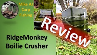 RidgeMonkey Advanced Boilie Crusher first use Review Dont miss [upl. by Tehcac]