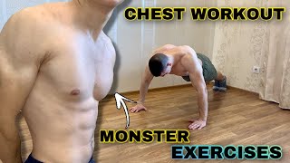 Effective CHEST WORKOUT  NO EQUIPMENT NEEDED [upl. by Aretak105]