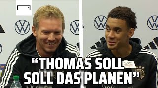 Genialer Moment 😂 Musiala und Nagelsmann sorgen für lautes Lachen  DFB  Pressekonferenz [upl. by Amaris225]