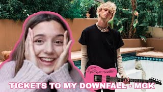 TICKETS TO MY DOWNFALL  MACHINE GUN KELLY REACTION [upl. by Sosna]