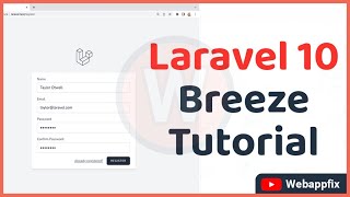 Laravel Breeze  Breeze Laravel  Laravel Breeze Tutorial  Laravel Breeze Install  Laravel 10 Auth [upl. by Janik]