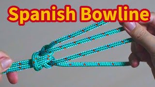 How to Tie a Spanish Bowline Perfect for Carrying Loads [upl. by Cirdes]