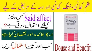 syrup  Broxol USE IN URDU AND COMPOSITION OF THE AMINOPHYLLINE COMPOUND [upl. by Ellenig35]