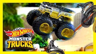 ¡DESAFÍO DE SALTO DE SERPIENTES EN EL CAÑÓN DEL ACANTILADO 🐍😱  Monster Trucks [upl. by Mathian]