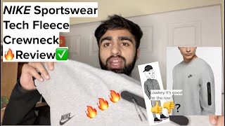 Nike Sportswear Tech Fleece Crewneck Review [upl. by Winsor]