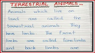 Terrestrial animalsWhat are terrestrial animalsTypes of terrestrial animals [upl. by Eissoj555]