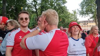 Denmark VS England  Best Crowd Reaction After A Goal  Damsgaard Goal vs England [upl. by Na996]