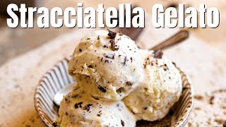 Easy Stracciatella Gelato No Churn [upl. by Olia]