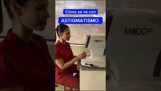 Cómo se ve con Astigmatismo oftalmologia miopia astigmatismo ojo cornea cirugiarefractiva [upl. by Ennylyak729]