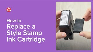 How To Replace A Style Stamp Ink Cartridge [upl. by Yatnahs819]