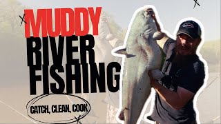 Muddy River fishing for Big Cats catchcleancook [upl. by Hickey]