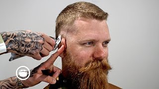 Surprise Reveal of a Short Mohawk  Beardbrand Studio [upl. by Ettenor]