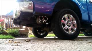 2013 F150 50 Borla Pro XS SIDO exhaust [upl. by Erdnuaed366]