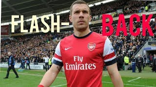 FLASHBACK Lukas Podolski  Arsenal ● Goals skills assists ● [upl. by Nahtanoj804]