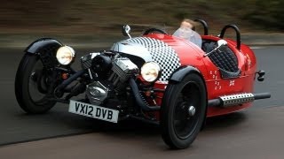 Morgan 3 Wheeler video review  autocarcouk [upl. by Asiret]