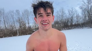 My first real cold plunge 🥶 [upl. by Werra]