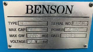 Benson UH 2500mm x 4mm guillotine stock 2938 [upl. by Otinauj]