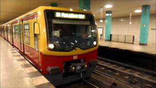 SBahn Berlin  Züge im SBahnhof Anhalter Bahnhof HD [upl. by Wilkey]