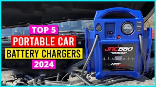 Top 5 Best Portable Car Battery Chargers In 2024 [upl. by Rossner]