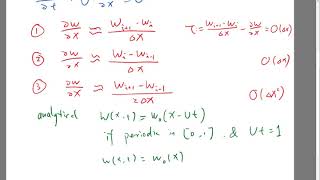 Forward difference approximation for advection equation [upl. by Capwell]