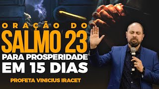 ORAÇÃO DO SALMO 23 PARA PROSPERIDADE E MILAGRE EM 15 DIAS  Profeta Vinicius Iracet [upl. by Sairacaz]