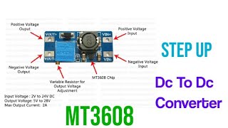 Mt3608 Booster converter Dc To DC Step Up module2v input 29v output [upl. by Ethbun]