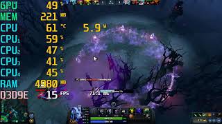 Intel Celeron N3450 \ Intel HD Graphics 500 \ 8GB RAM \ Dota 2 \ low settings 720p [upl. by Barry]