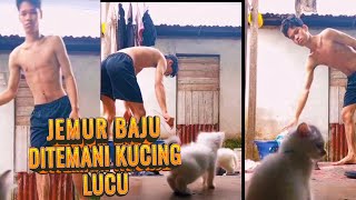 BRONDONG GANTENG SISPACK JEMUR BAJU DI TEMANI ANAK KUCING LUCU [upl. by Dougal108]