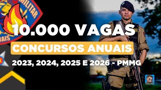 CONCURSO PMMG TODOS OS ANOS 2023 A 2026  10000 VAGAS [upl. by Atlas]