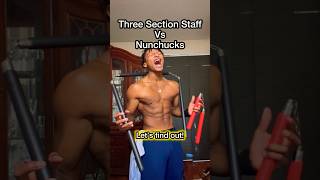 Nunchucks vs Three Section Staff nunchaku shorts [upl. by Rina]