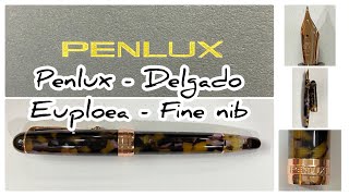 Unboxing and Review  Penlux Delgado Euploea  Fine nib [upl. by Corron]