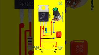 220v fan regulator circuit diagram Fan dimmer circuit diagram with BT 136 Fan Regulator Shorts [upl. by Cida493]