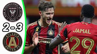 Inter Miami  Atlanta United 23  All Goals amp Highlights  Messis team is eliminated [upl. by Amuwkuhc]