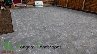 Marshalls Drivesett Savanna Block Driveway Paving Installation  Timelapse  Fangorn Landscapes [upl. by Akinahc]