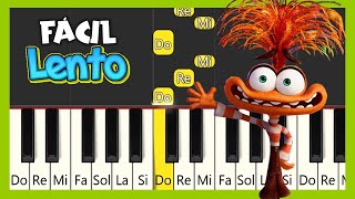 INTENSAMENTE 2  Bundle of Joy  Tutorial piano fácil  VERSIÓN LENTA [upl. by Nylsoj]