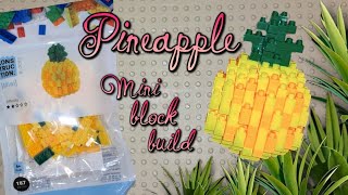 Pineapple  Mini Construction Blocks Build  letsbuild satisfying mini cute [upl. by Griffy]