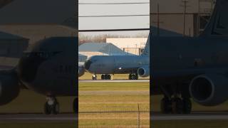 KC135 Brake and Taxi After Landing at Selfridge ANGB [upl. by Rhynd734]