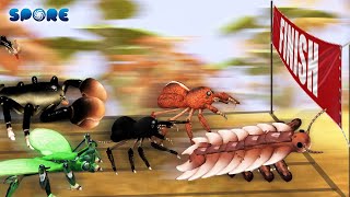 Prehistoric Insect Race  Prehistoric Insect Faceoff S1  SPORE [upl. by Sello581]