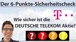 DEUTSCHE TELEKOM Wie sicher ist die Aktie  6PunkteCheck  AktienAnalyse [upl. by Kernan]