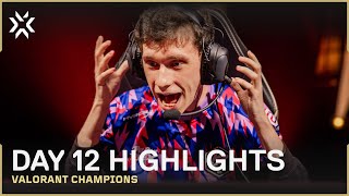 Upper Bracket Bangers  VALORANT Champions Day 12 Highlights [upl. by Celesta408]