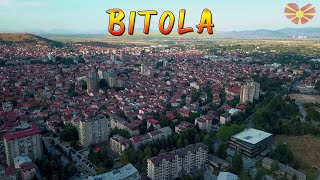 BITOLA panorama view City amp Houses Macedonia Drone Video Footage 🇲🇰 БИТОЛА од Дрон Македонија [upl. by Norad]